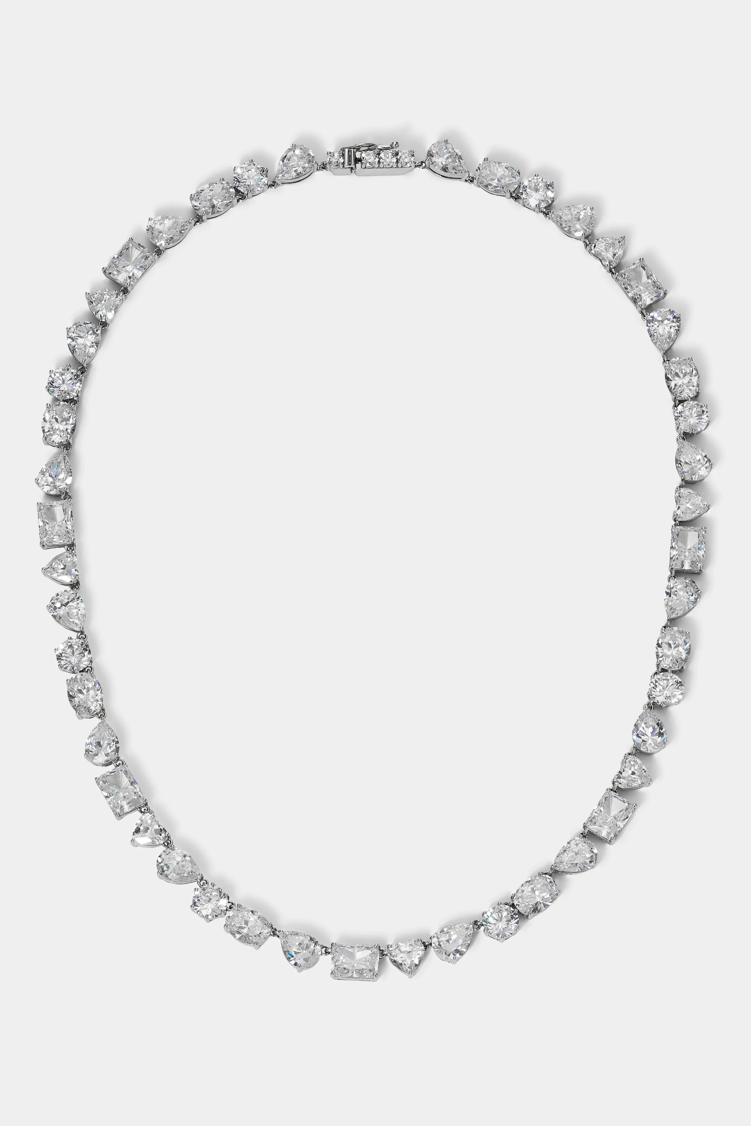 GLITZ SMALL MIXED CZ COLLAR NECKLACE