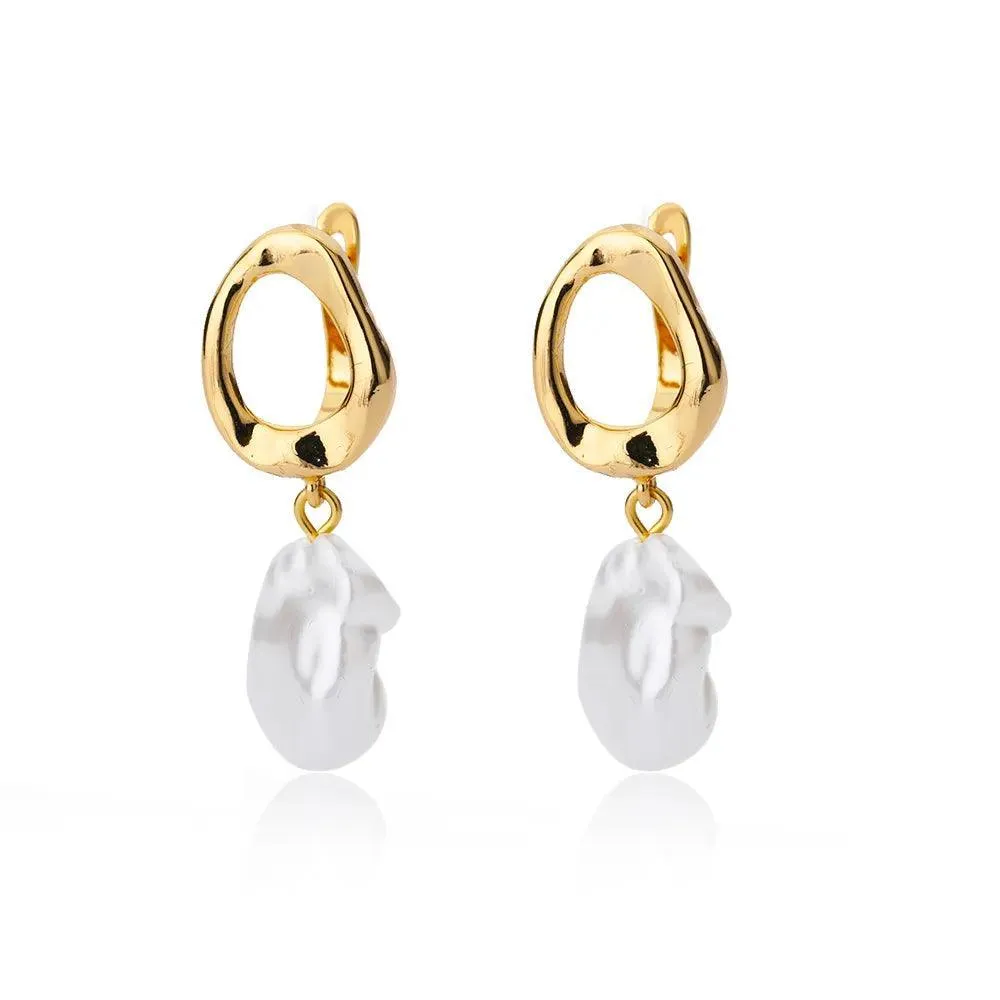 Gold Plated Teardrop Earrings: Sophisticated Women's Jewelry