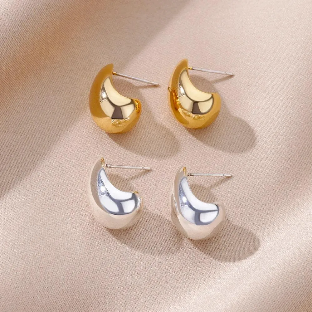 Gold Plated Teardrop Earrings: Sophisticated Women's Jewelry