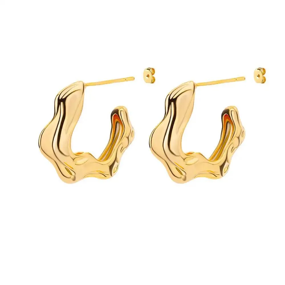 Gold Plated Teardrop Earrings: Sophisticated Women's Jewelry