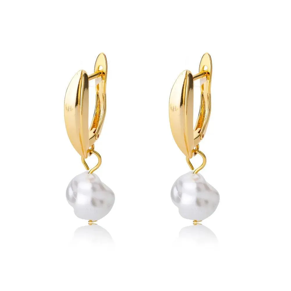 Gold Plated Teardrop Earrings: Sophisticated Women's Jewelry