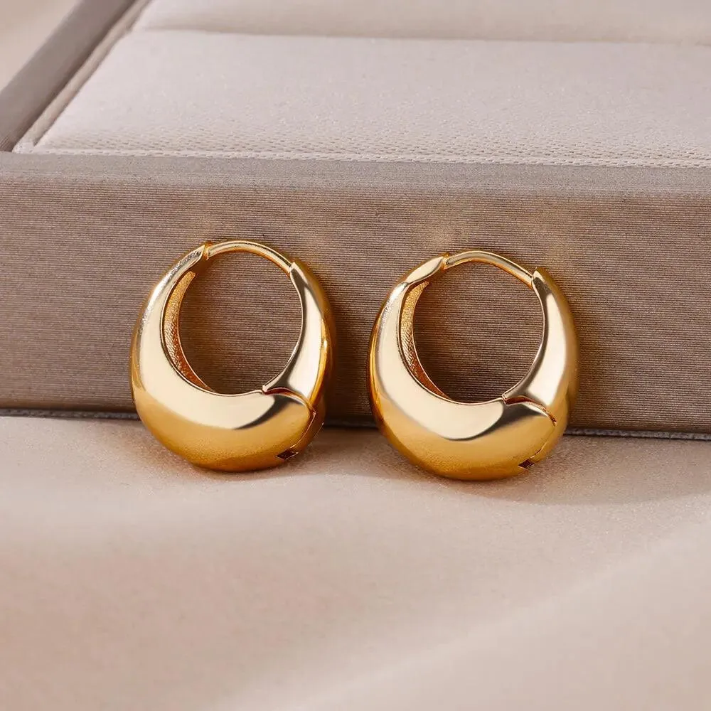 Gold Plated Teardrop Earrings: Sophisticated Women's Jewelry