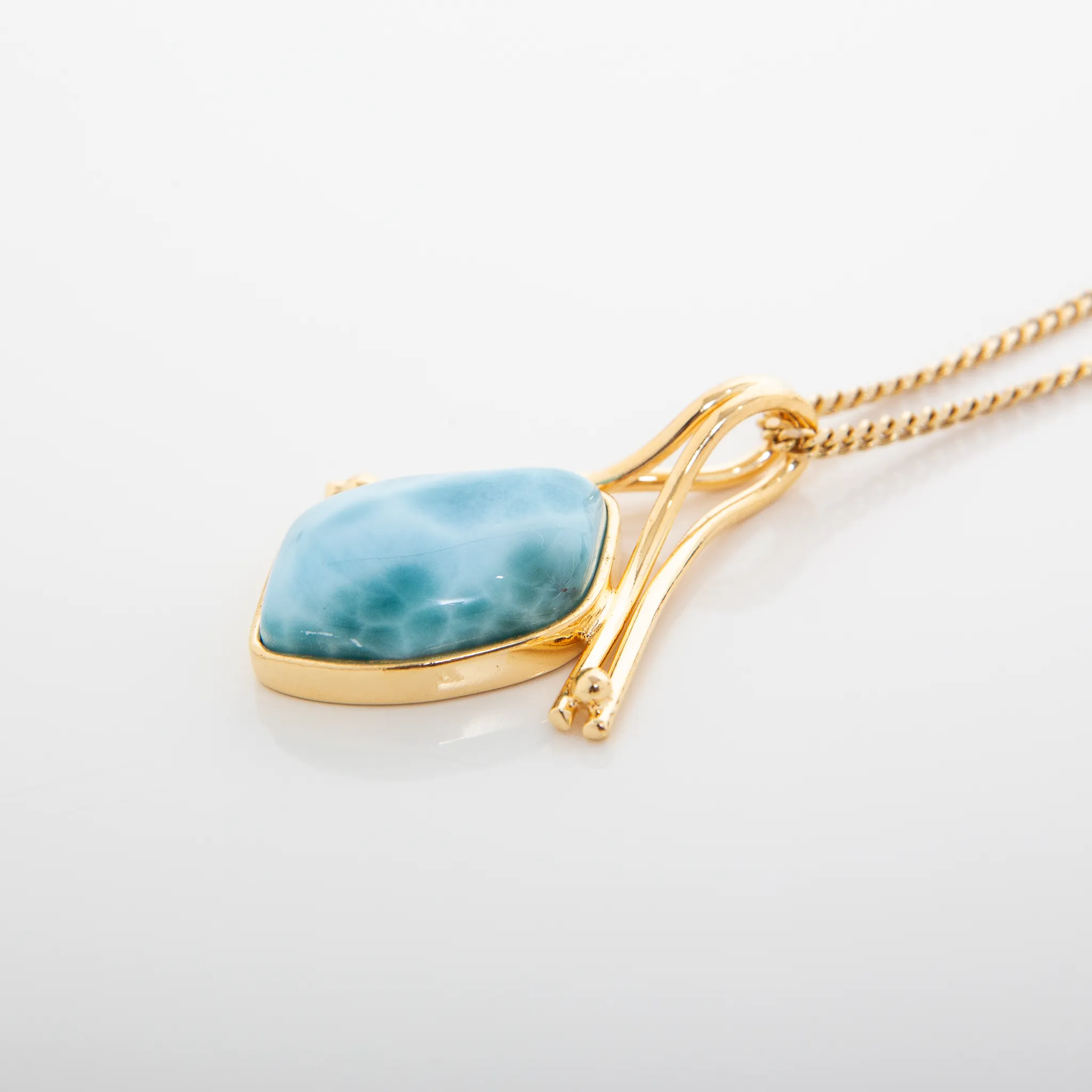 Gold Vermeil Canna Pendant