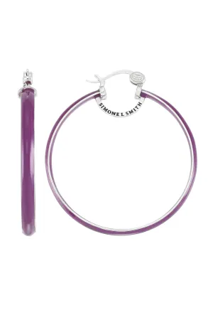 Grape Explosion Enamel Hoops - Large