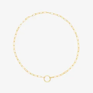 Harper Round Charm Chain Choker