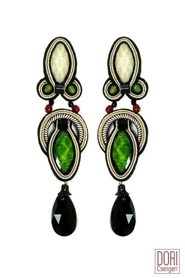 Hedone Green Earrings