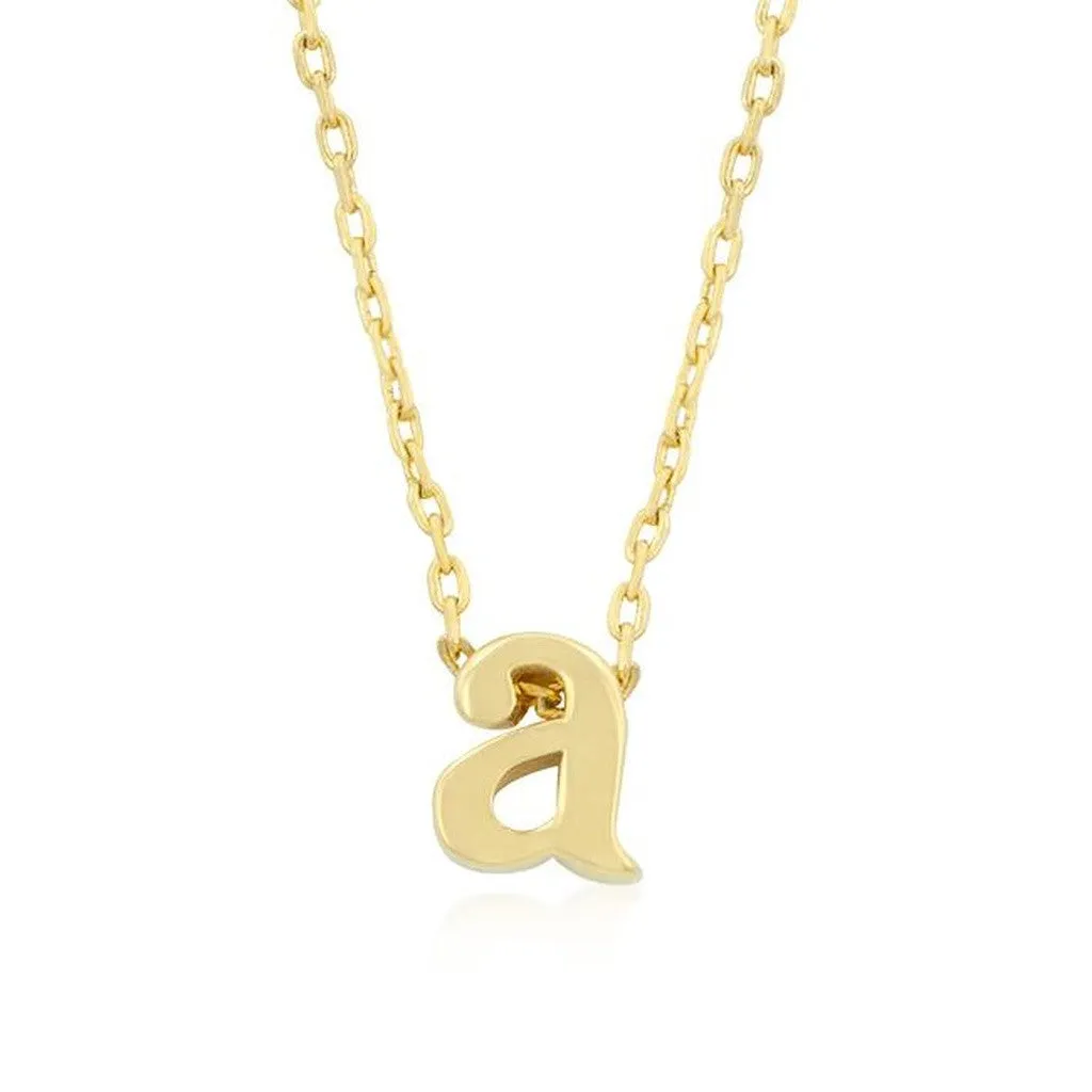 Initial A Gold Pendant