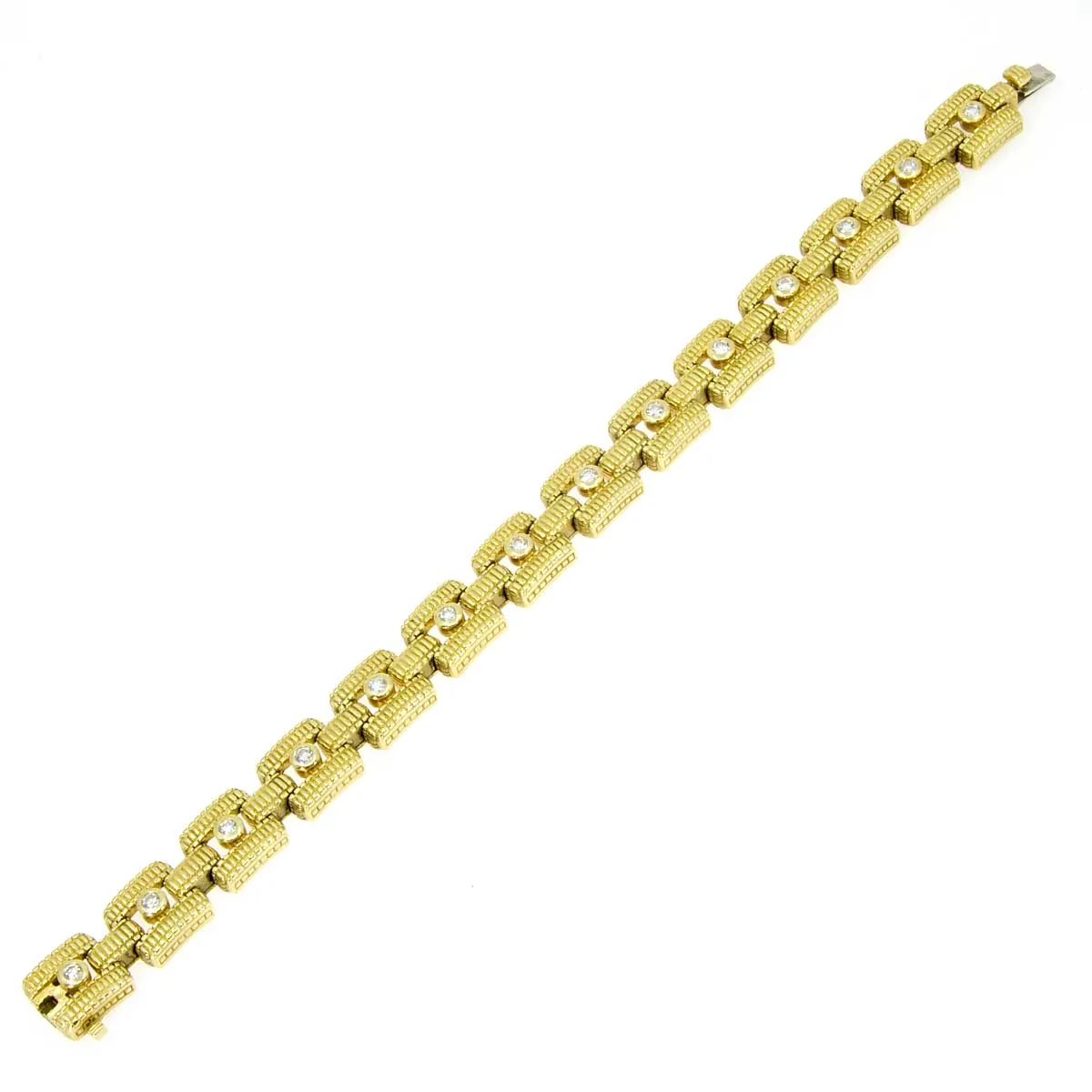 Judith Ripka 18K Gold & Diamond Bracelet