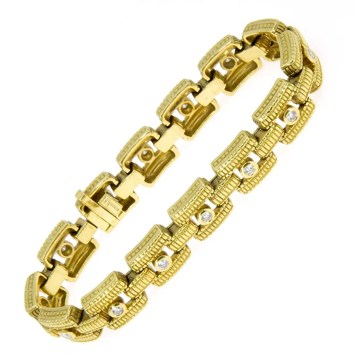 Judith Ripka 18K Gold & Diamond Bracelet