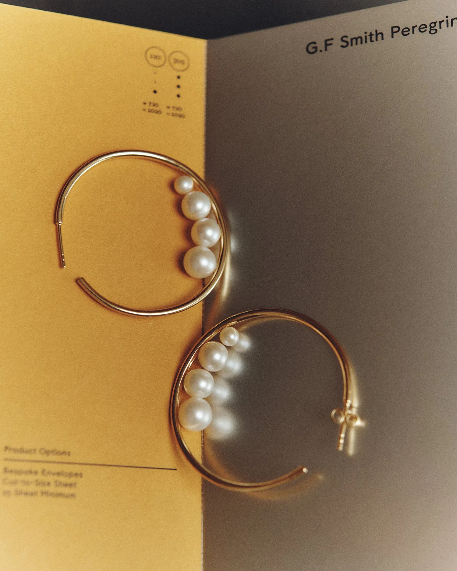 Large Pearl Hoops