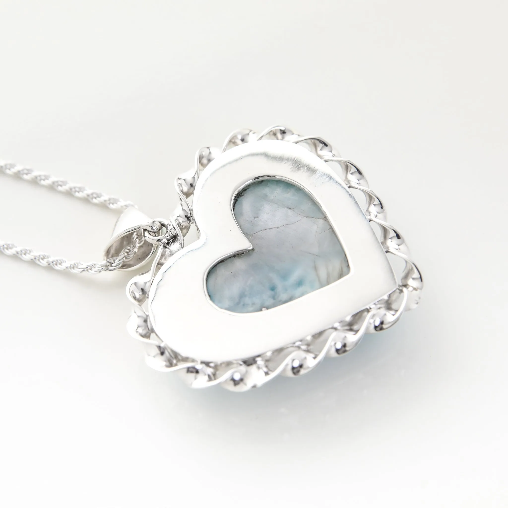 Larimar Heart Pendant Abigail