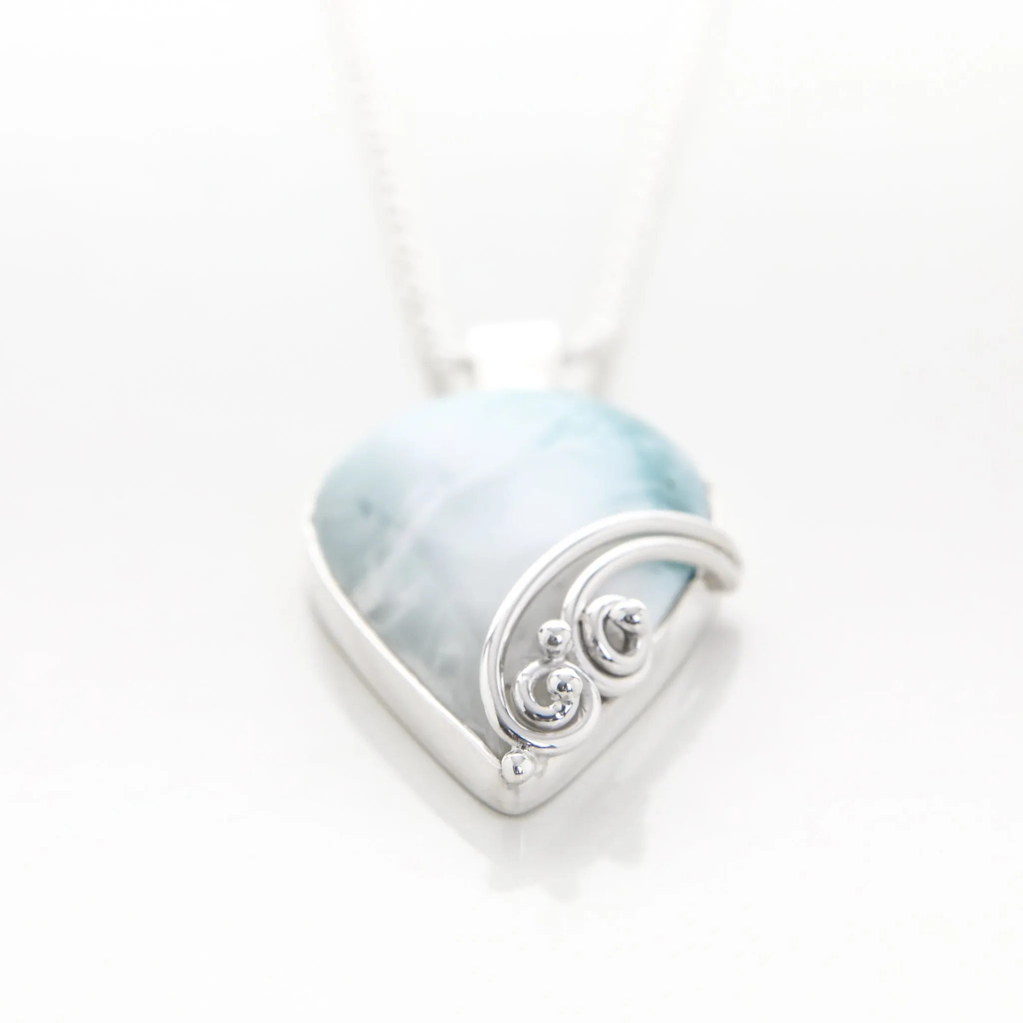 Larimar Teardrop Pendant CLOUD XLI