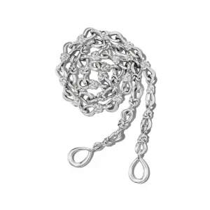 Marla Aaron Silver Handmade 15mm Lover's Knot Chain