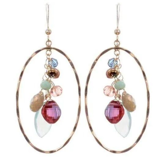 Marquee Gems Statement Hoops