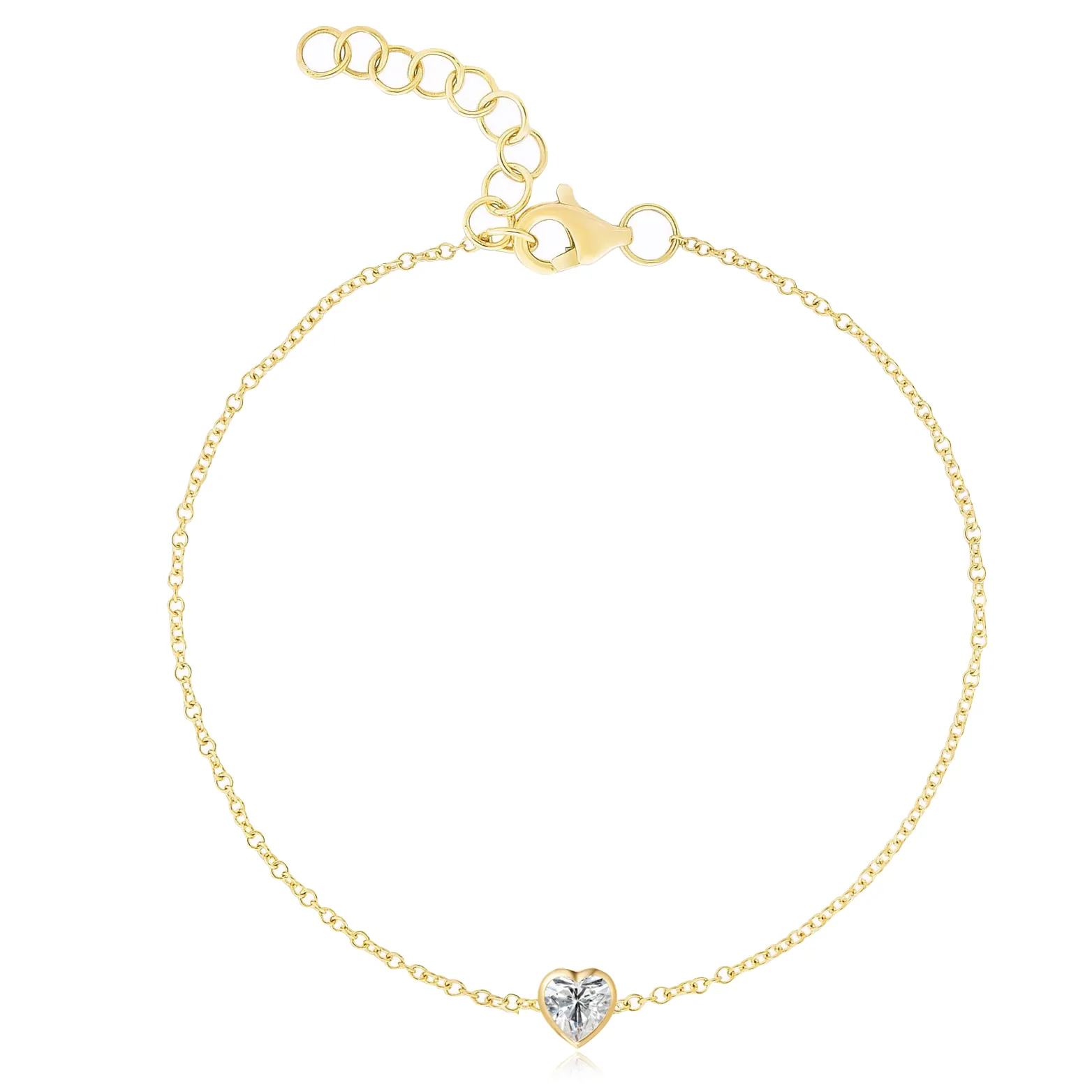 Mixed Shapes Diamond Pendant Bracelet