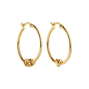 Nature’s Knot Hoop Earring | Yellow Gold