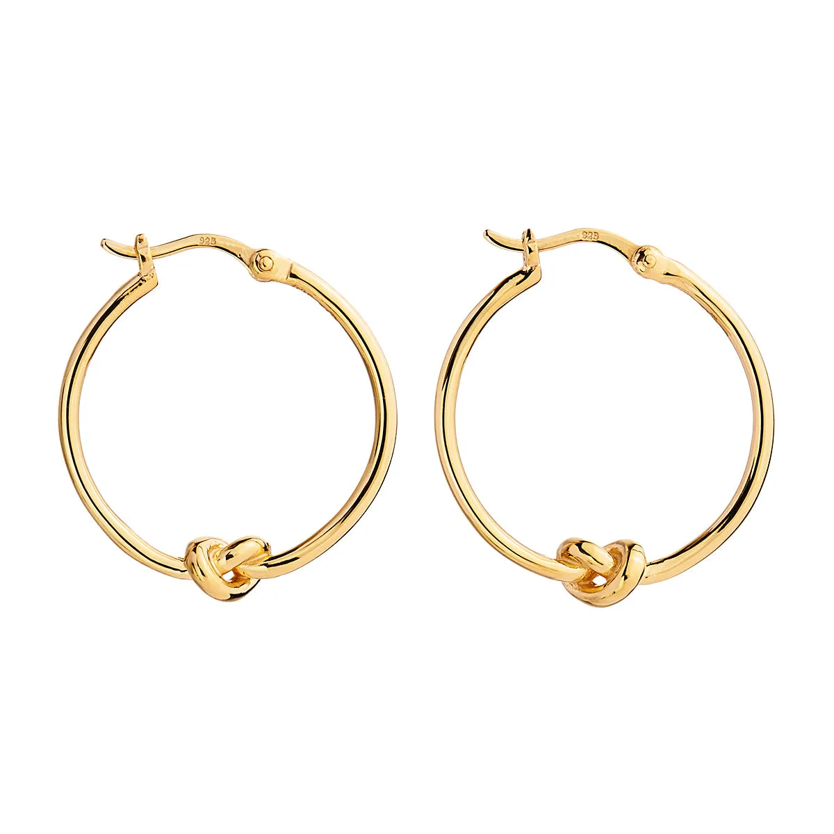 Nature’s Knot Hoop Earring | Yellow Gold