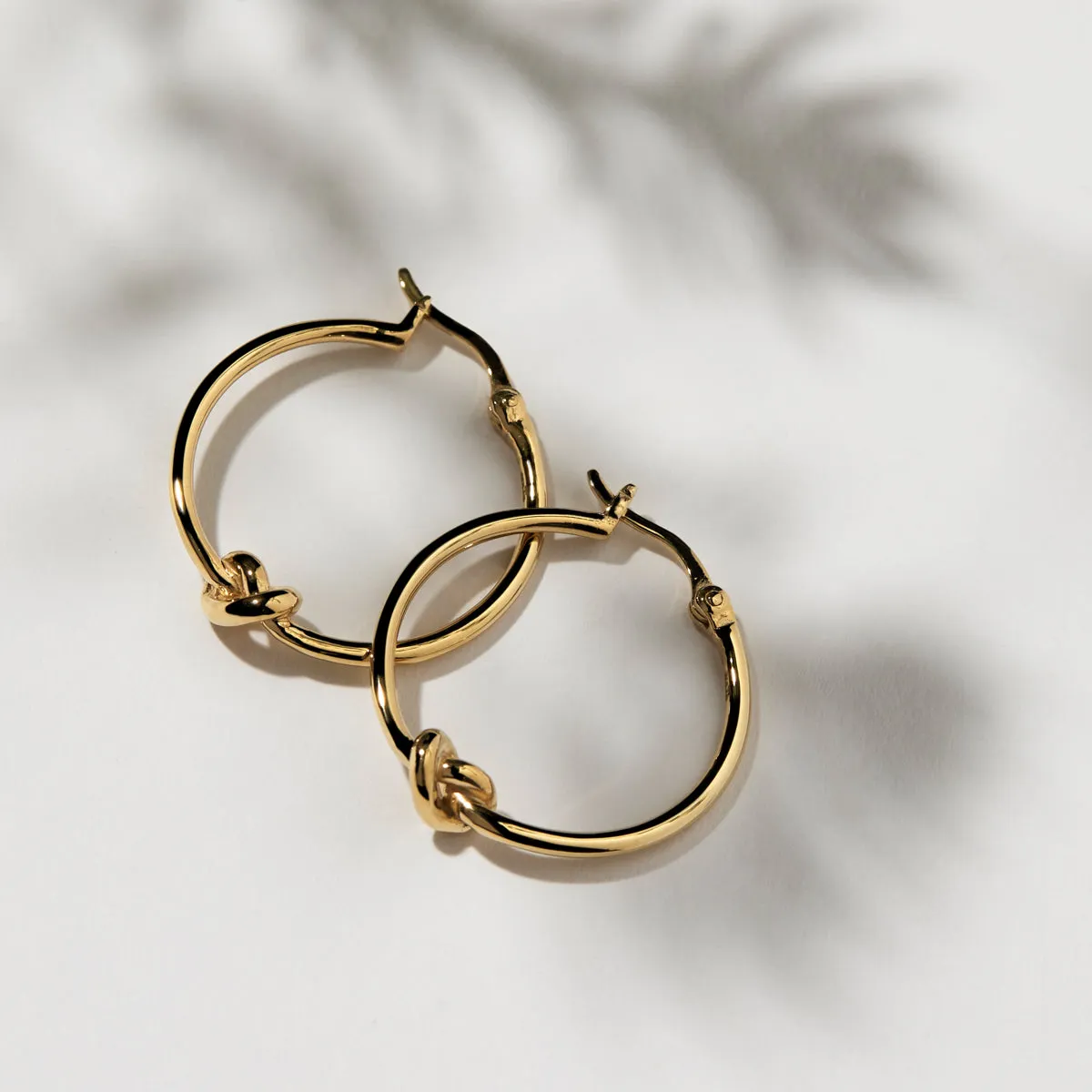 Nature’s Knot Hoop Earring | Yellow Gold