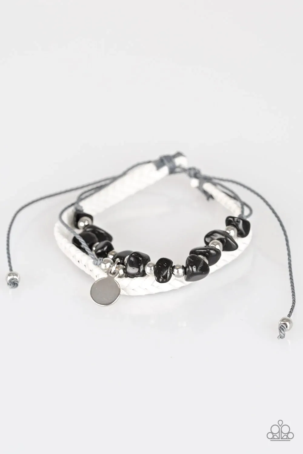 Paparazzi Bracelet ~ A PEACE Of Work - Black