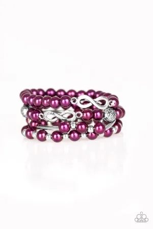 Paparazzi Bracelet ~ Limitless Luxury - Purple