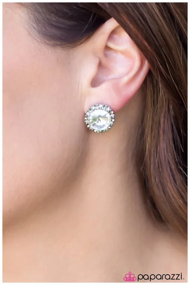 Paparazzi Earring ~ A Guilty Pleasure - White