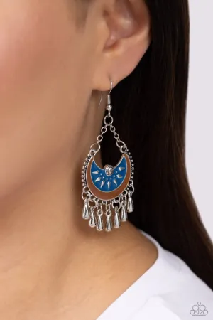 Paparazzi Earring ~ I Just Need CHIME - Blue