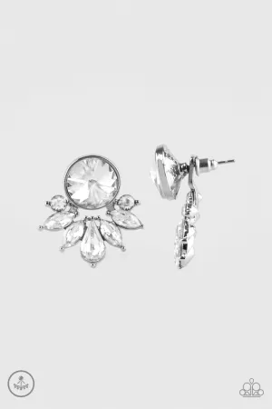 Paparazzi Earring ~ Radically Royal - White