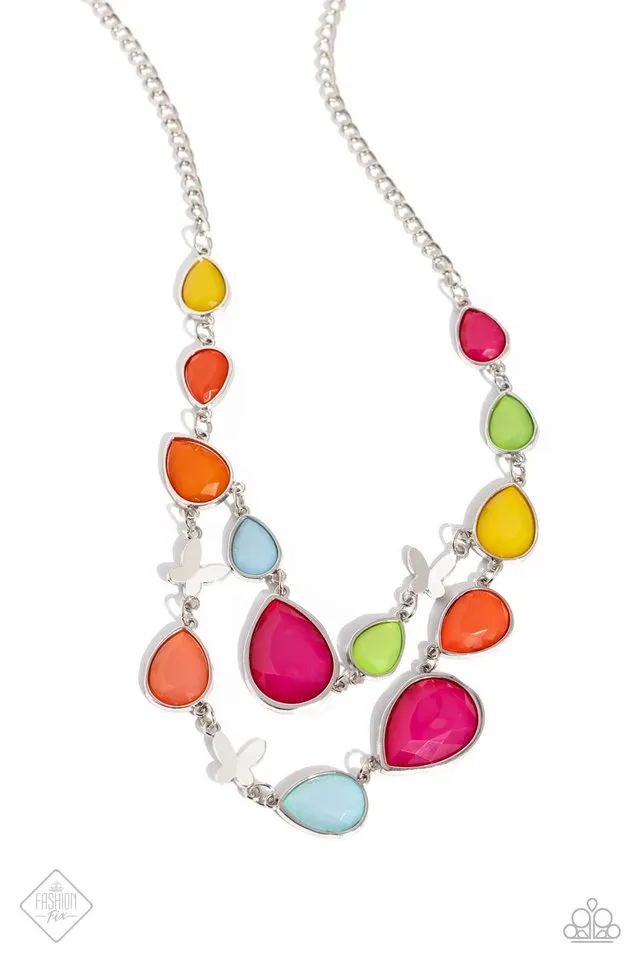 Paparazzi Necklace ~ BRIGHT Club - Multi