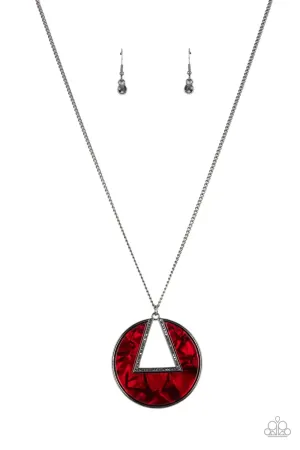 Paparazzi Necklace ~ Chromatic Couture - Red