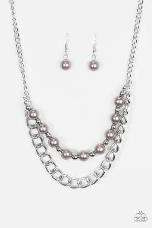 Paparazzi Necklace ~ Glam and Grind - Silver