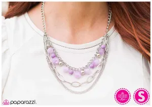 Paparazzi Necklace ~ Hopelessly Devoted To You - Purple