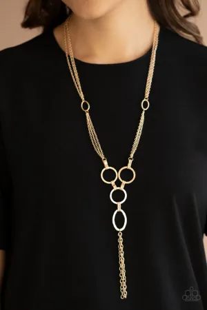 Paparazzi Necklace ~ Metro Mechanics - Gold