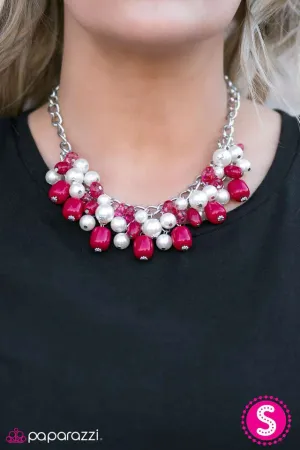 Paparazzi Necklace ~ What A BEVY - Pink