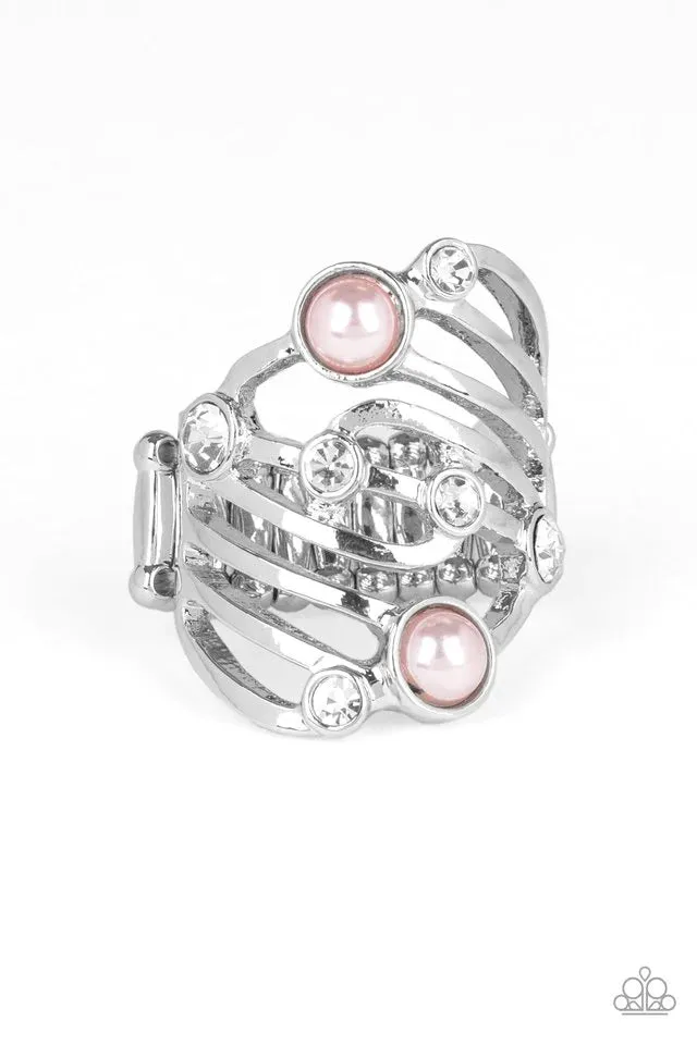 Paparazzi Ring ~ Dancing Diamonds - Pink