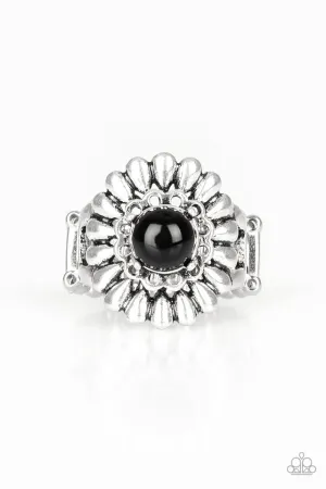 Paparazzi Ring ~ Poppy Pep - Black