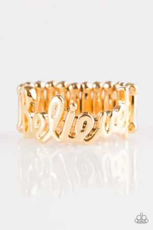 Paparazzi Ring ~ When You Believe - Gold