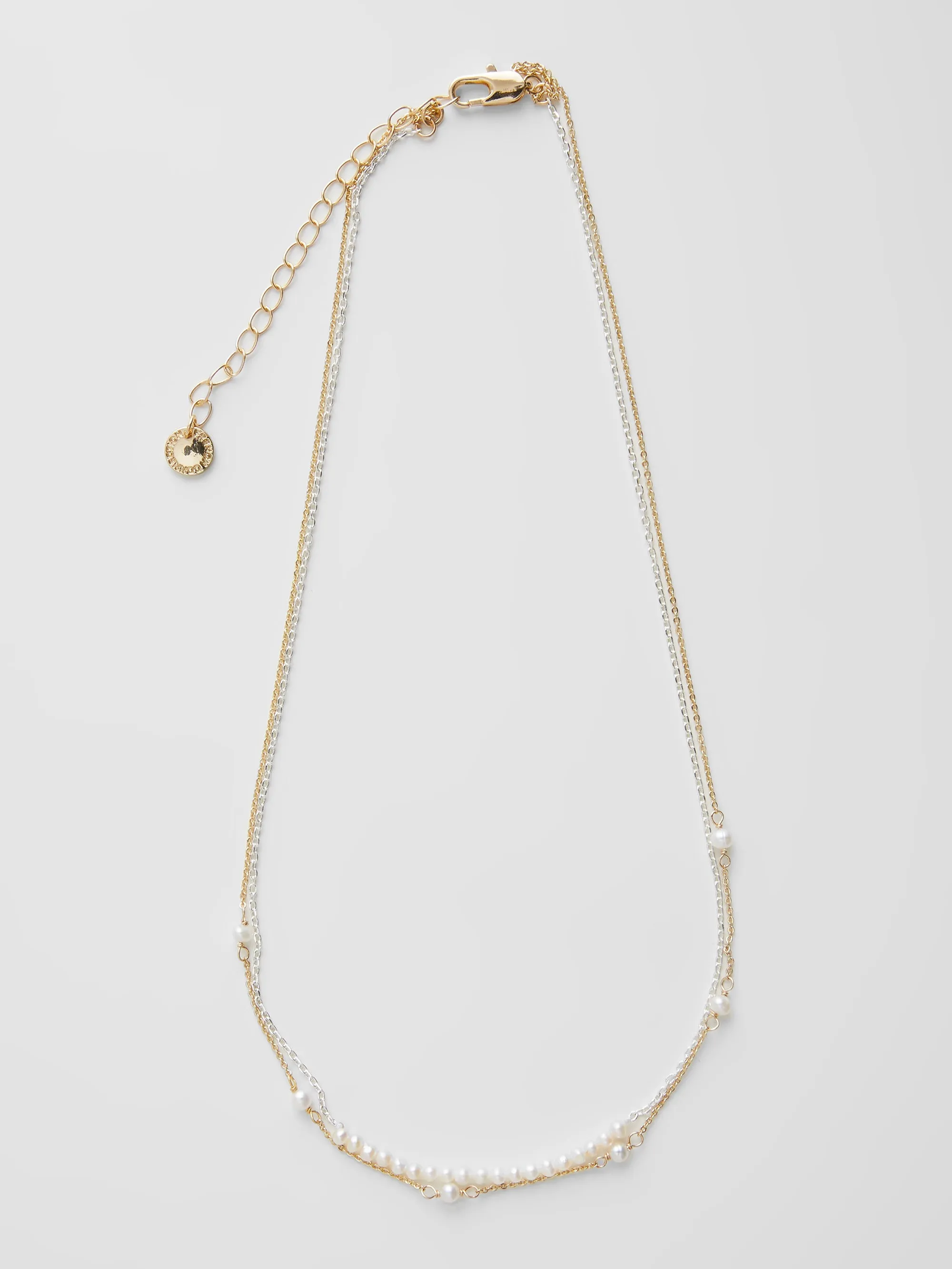 Pearl & Chain Delicate Necklace