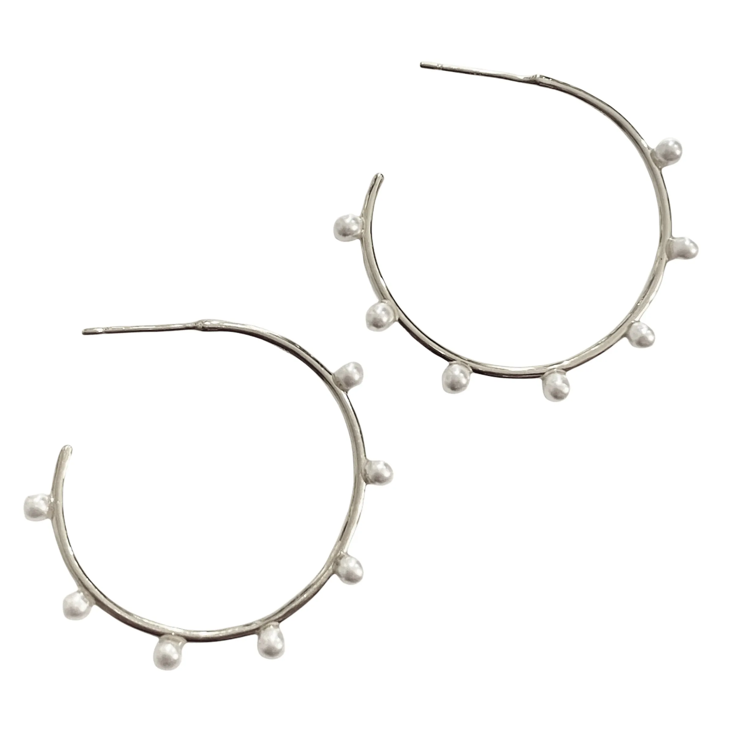 Pearlea Studded Hoops