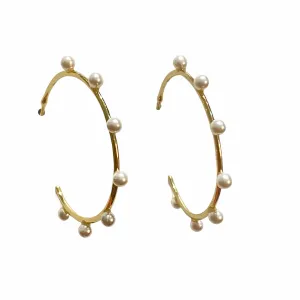 Pearlea Studded Hoops