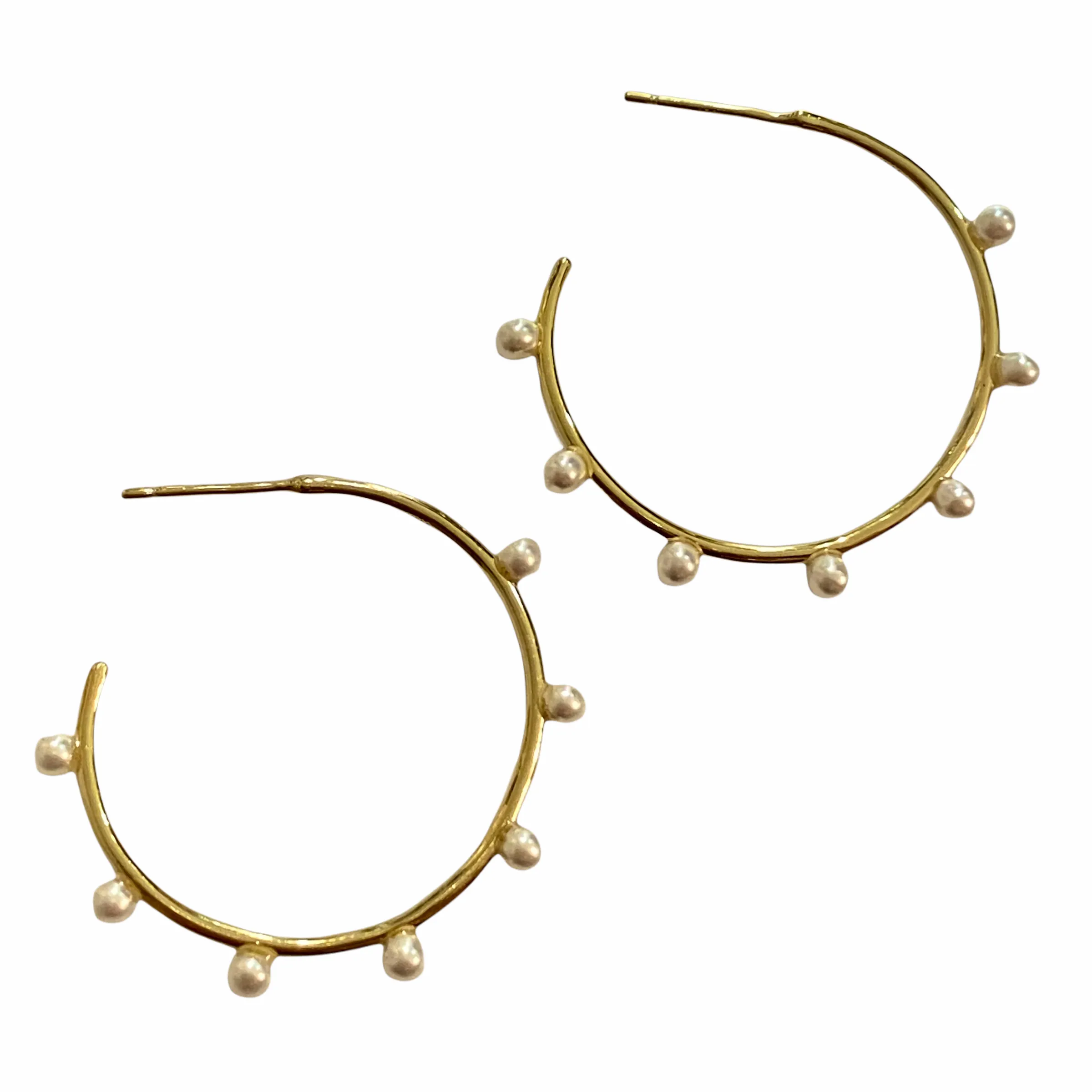 Pearlea Studded Hoops