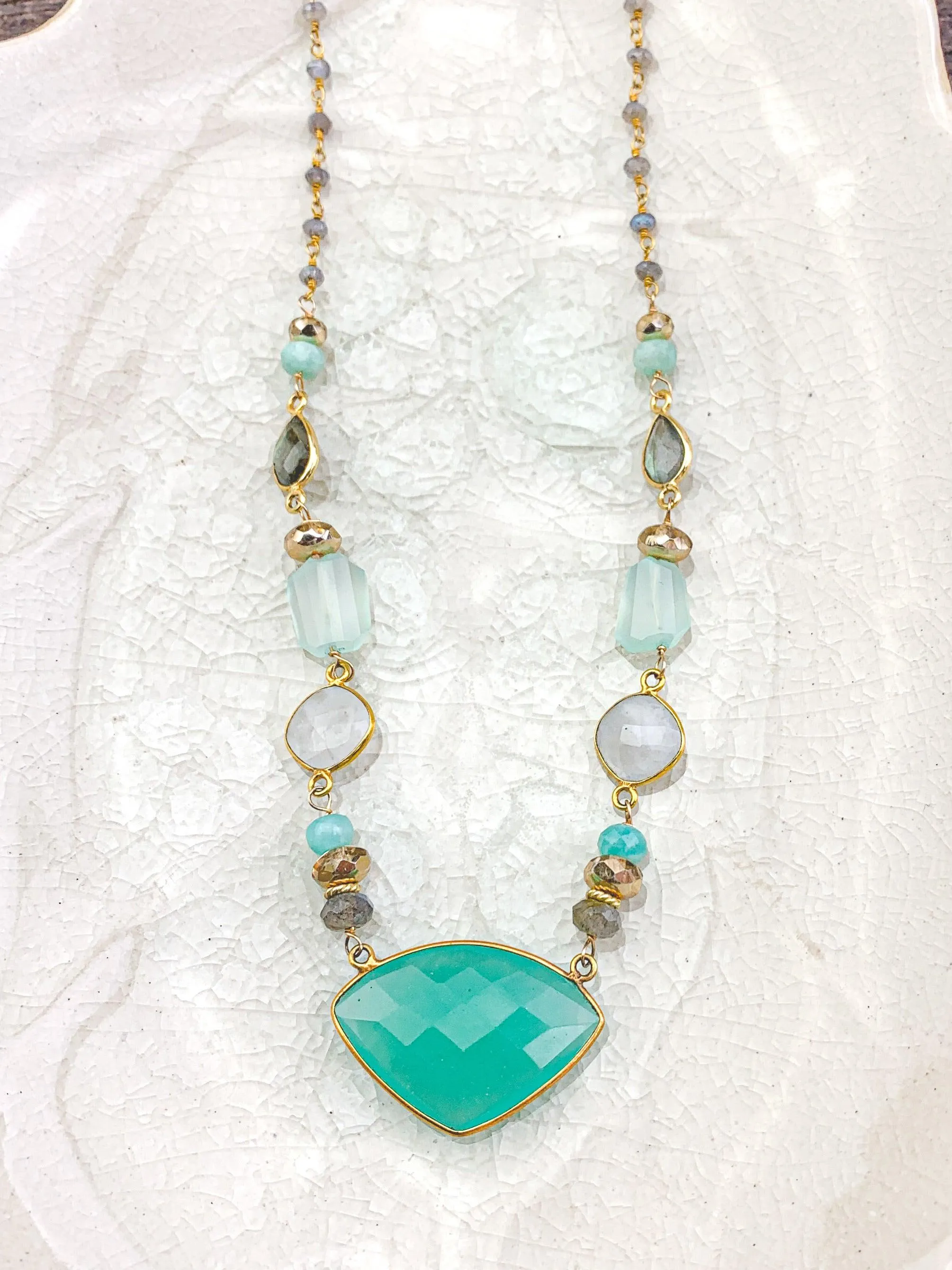 Peruvian Chalcedony Forever Spring Limited Edition Necklace