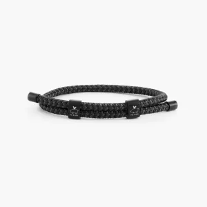 Pig & Hen Little Lewis Rope Bracelet DBL Black - Slate Gray | Black