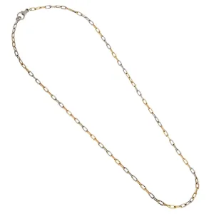 Pomellato Two Tone Chain Link Vintage Necklace