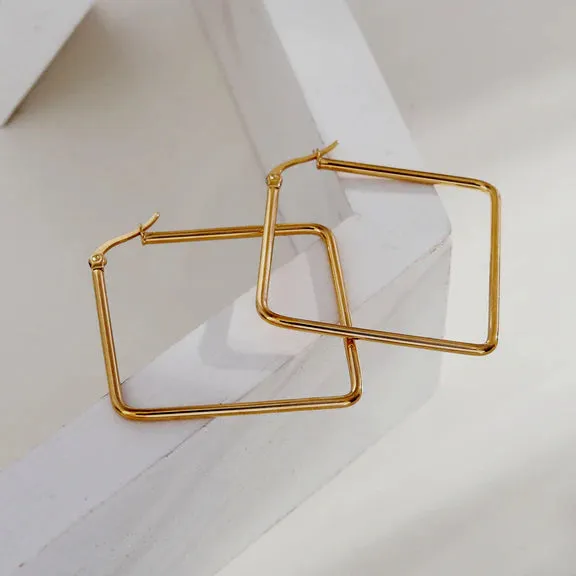 Reilynn Square Hoops