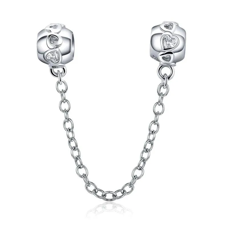 Romantic Heart Safety Chain Charm