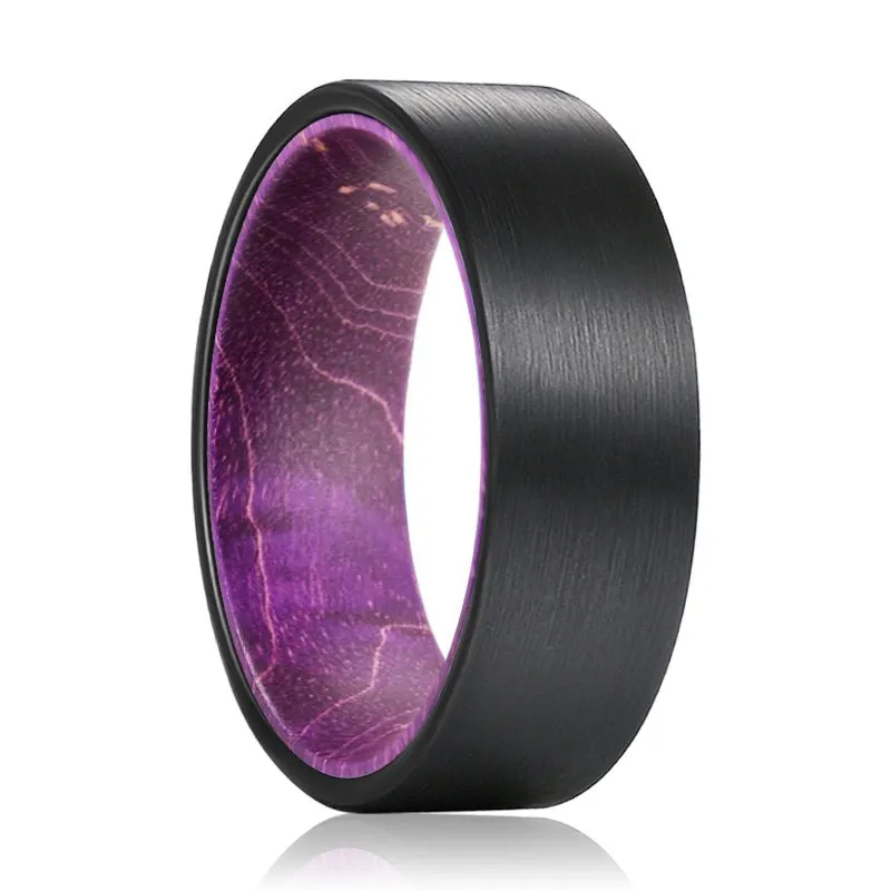 ROXO | Tungsten Ring Purple Wood