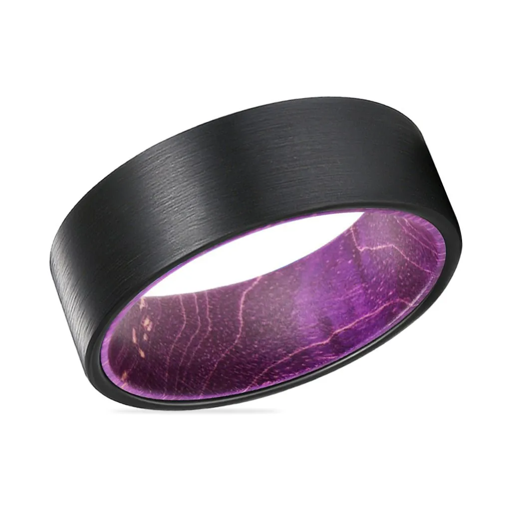 ROXO | Tungsten Ring Purple Wood