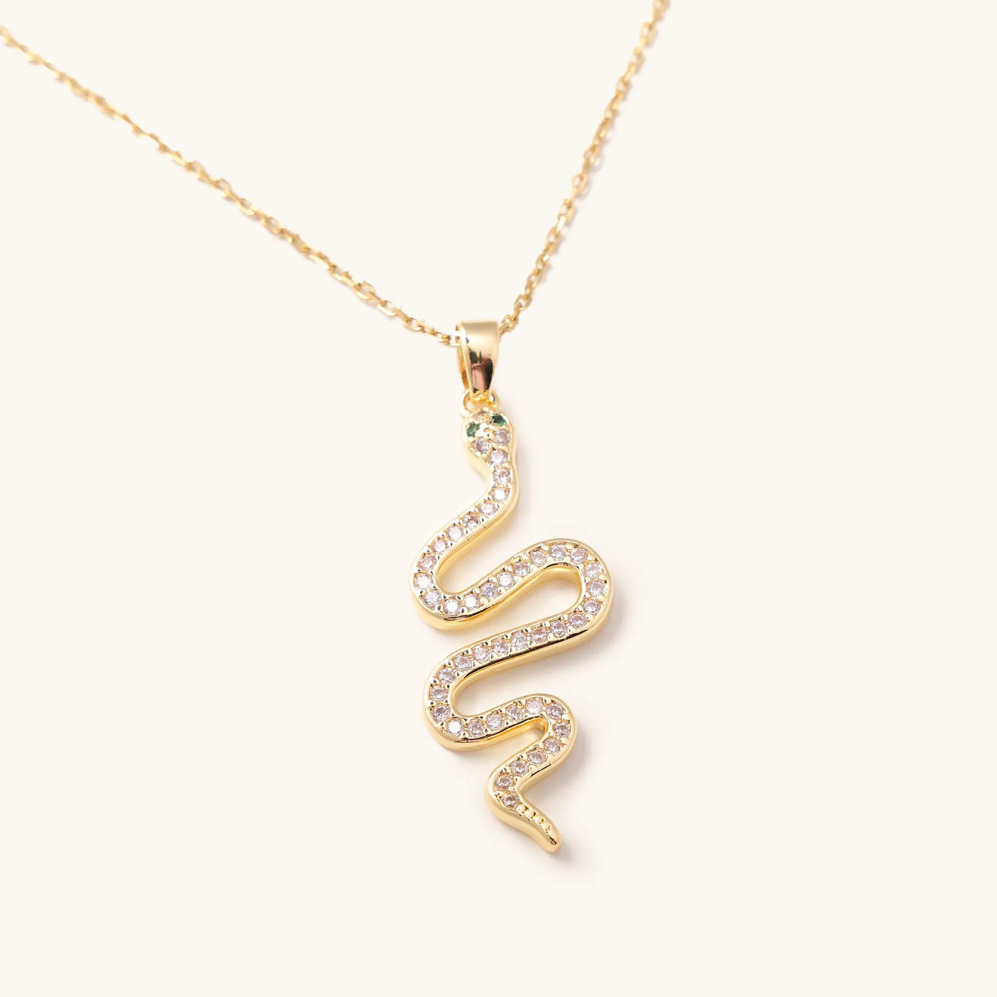 Shimmering Snake Adjustable Necklace