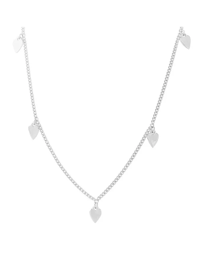 Silver Heart Charm Necklace