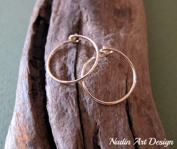 Small Gold Everyday Hoop Earrings